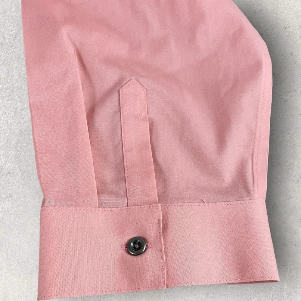 Size 2 Chicos No Iron Button Up Pink Blouse Long Sleeves - Picture 3 of 9